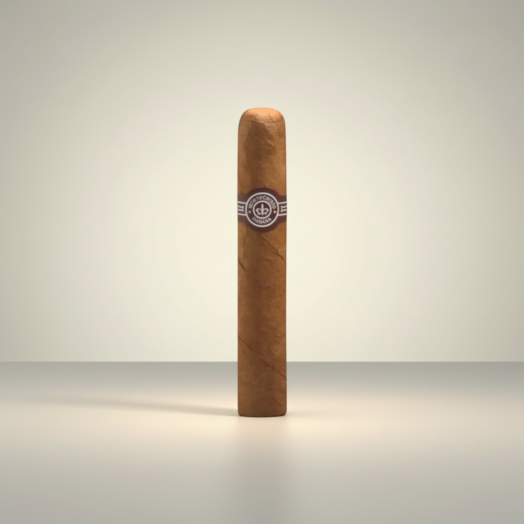 Arcadia Cigars Montecristo No. 5 Perla cigar, 4" length, with notes of cedar and nuts.
