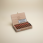 Arcadia Cigars Partagás Serie D No.5 box of 10 Petit Robusto Cuban cigars with red bands.