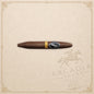 Arcadia Cigars Davidoff Puro Dominicano Perfecto cigar with a tapered shape on a textured cream background