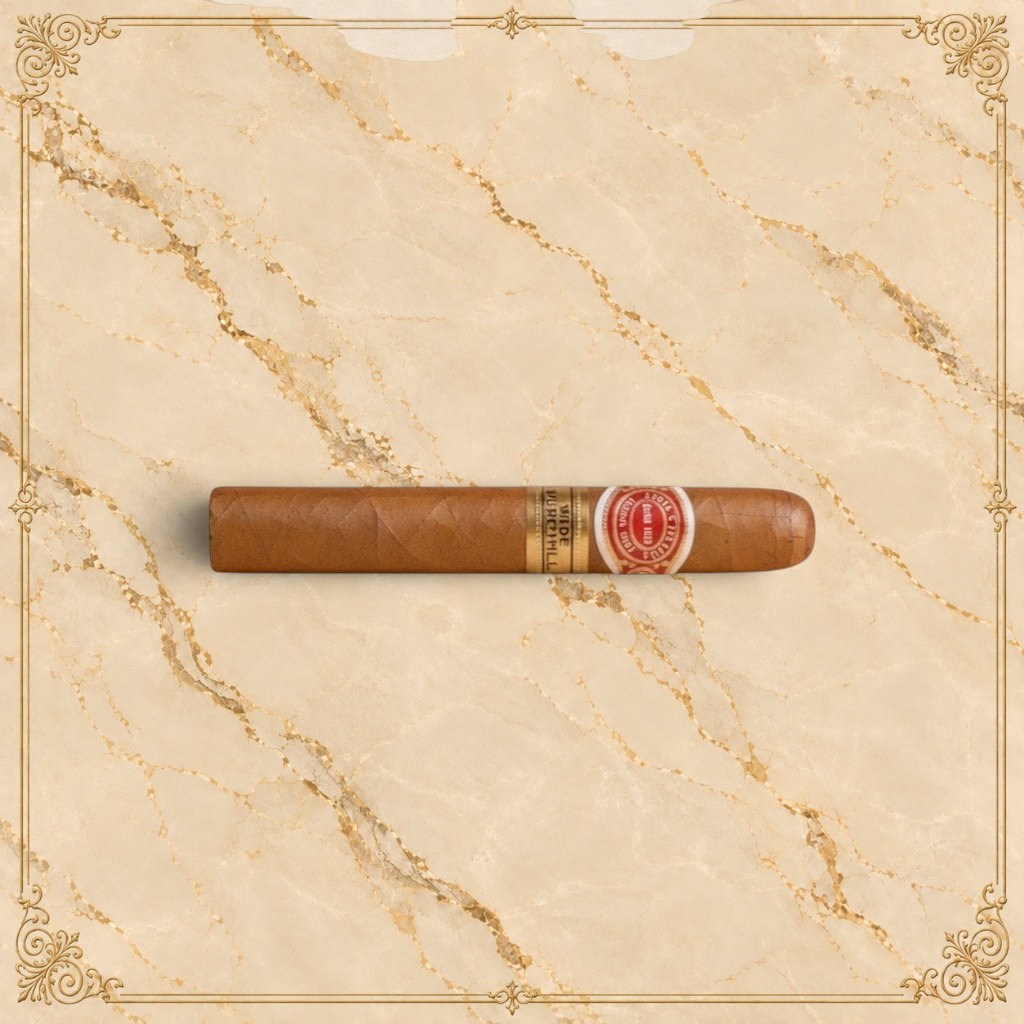 Arcadia Cigars Romeo y Julieta Wide Churchill cigar, medium-bodied with cedar, cream, and coffee notes.