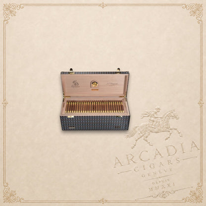 Arcadia Cigars Trinidad 55th Anniversary humidor cabinet by S.T. Dupont containing 55 aged Fundadores cigars