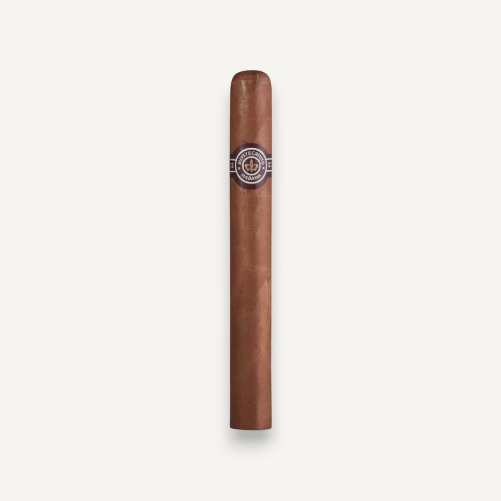 Arcadia Cigars Montecristo No. 3 corona cigar with a medium brown wrapper and a classic band.