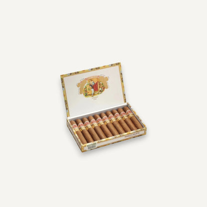 Arcadia Cigars Romeo y Julieta Wide Churchill box of 10 Cuban cigars, medium-bodied with cedar and cream notes.